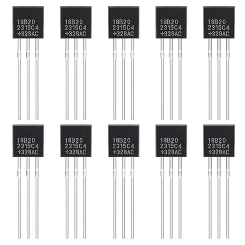 

DS18B20 Temperature Sensor Digital Thermometer -55°C to 125°C (Pack of 10pcs)
