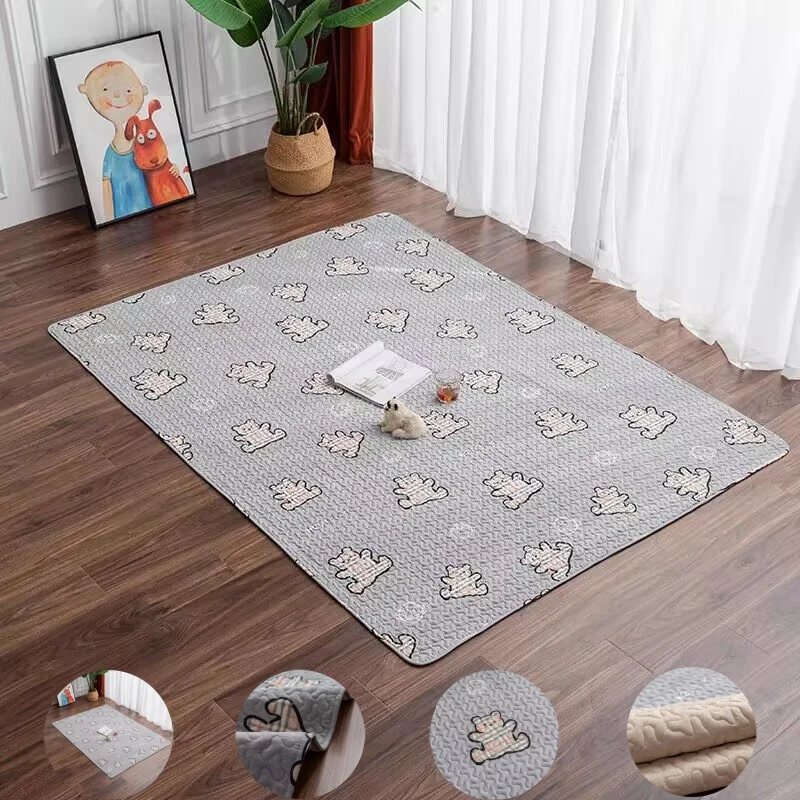 

Детский игровой напольный коврик для ползания, ковер для гостиной, противоскользящая хлопковая подушка для дивана, складные портативные прикроватные коврики