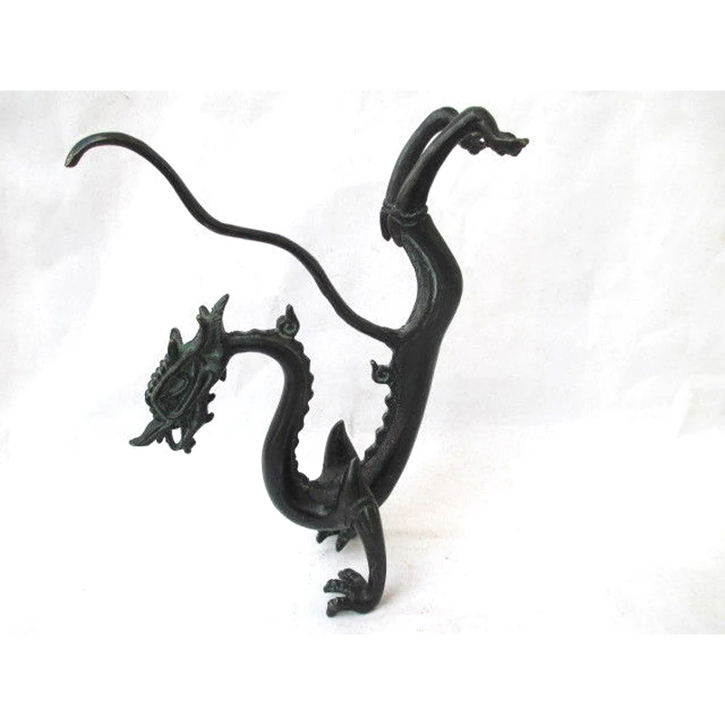 Chinese bronze dragon antique collection. Inversion of dragon NR