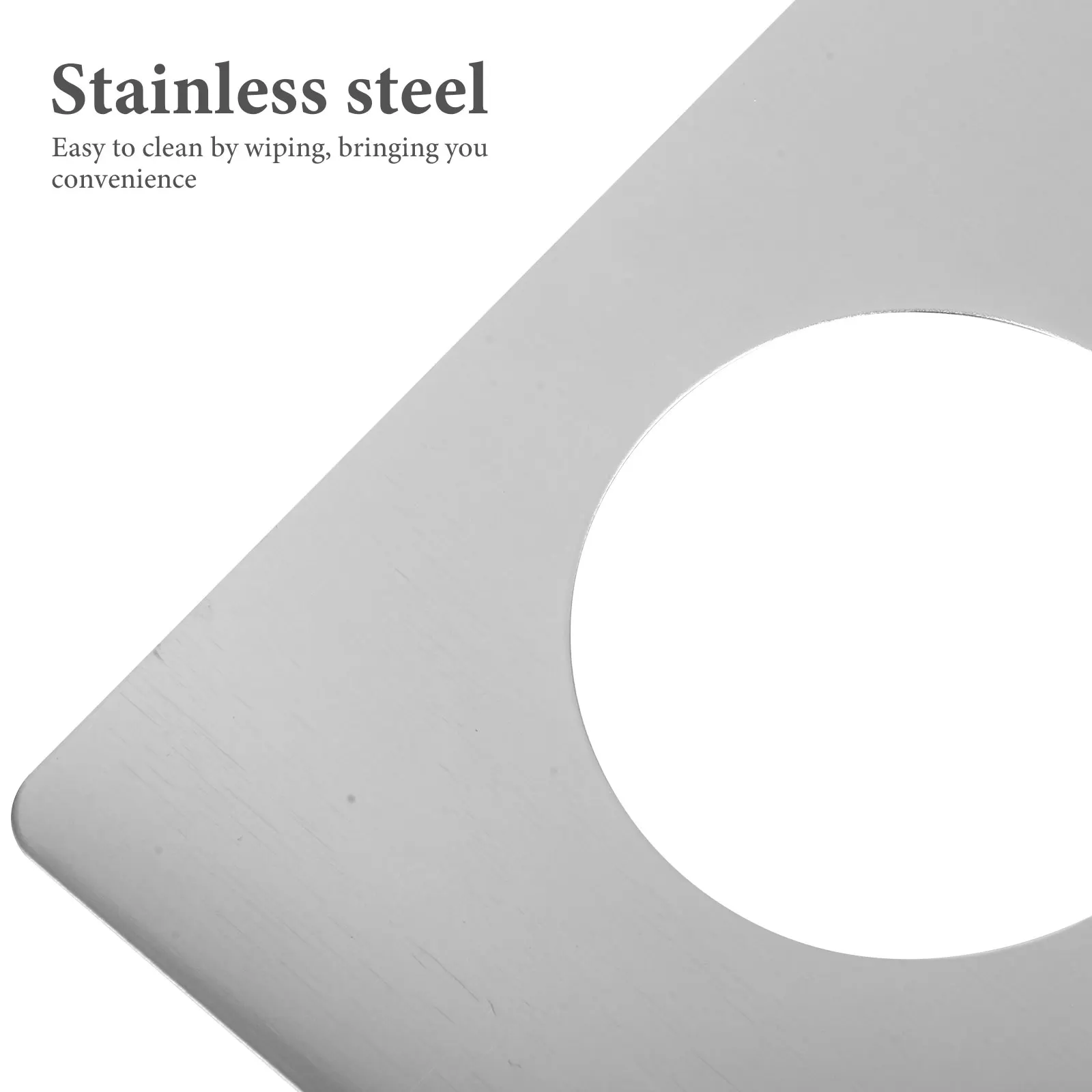 

6pcs Stainless Steel Door Hole Cover Plates Reinforcement For Locks Wood Metal Doors Front Garage Repair Kit Easy Install