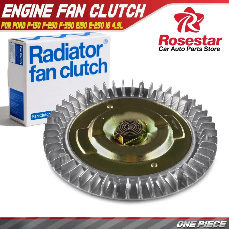 Муфта охлаждающего вентилятора Rosestar для Ford F-150 F-250 F-350 E150 E-250 Econoline I6 4.9L F2UZ-8A616-F, 2726