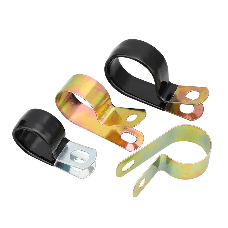 

Galvanized Non-Impregnated Single Tube Hose Clamp R Type Oil Hose Throat Clamp Single Tube Hose Wire Clamp Hardware Accessories
