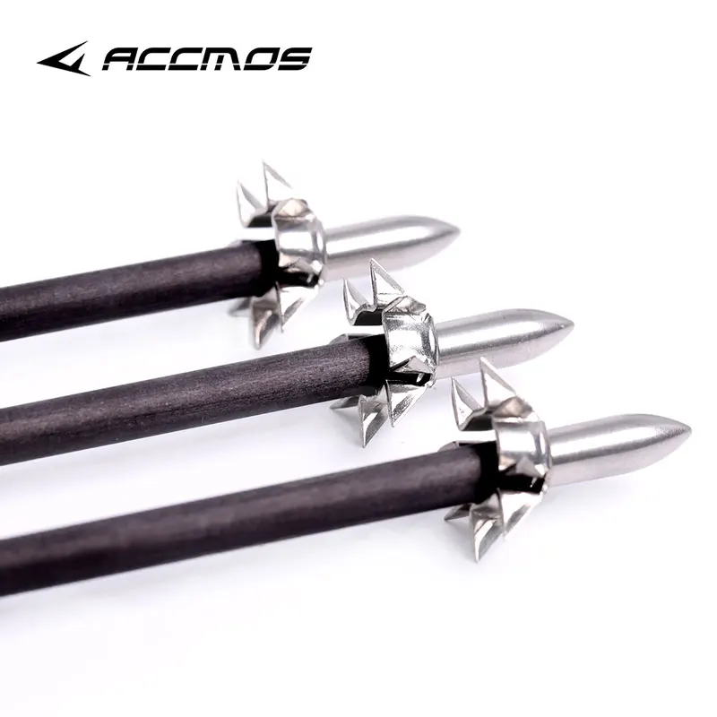 

6/12/24pcs ID 6.2mm Target Points Arrowhead Broadhead Judo Arrow Points 8 Paw Point Outdoor Practice Archery Accessories