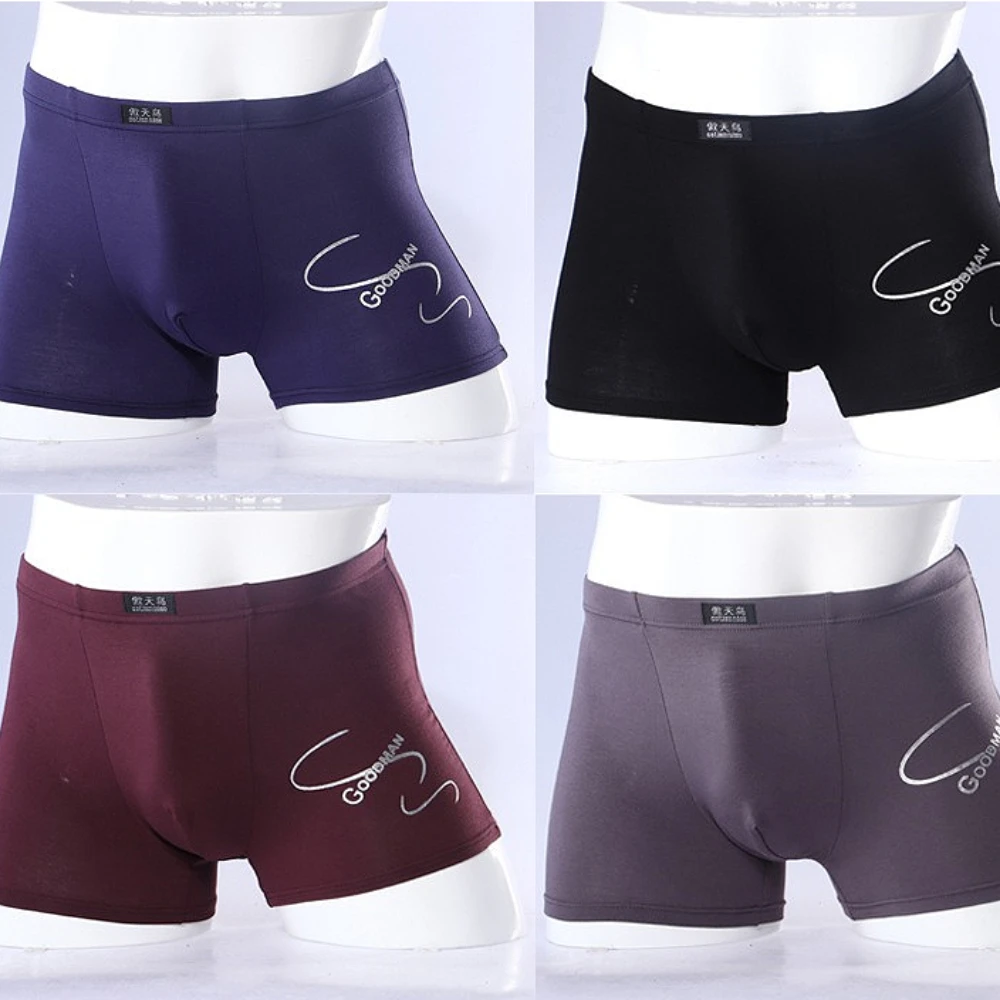 Men’s Cotton Solid Boxer Briefs | Breathable Comfortable Moisture-Wicking | All-Day Wear Soft Men’s Underwear