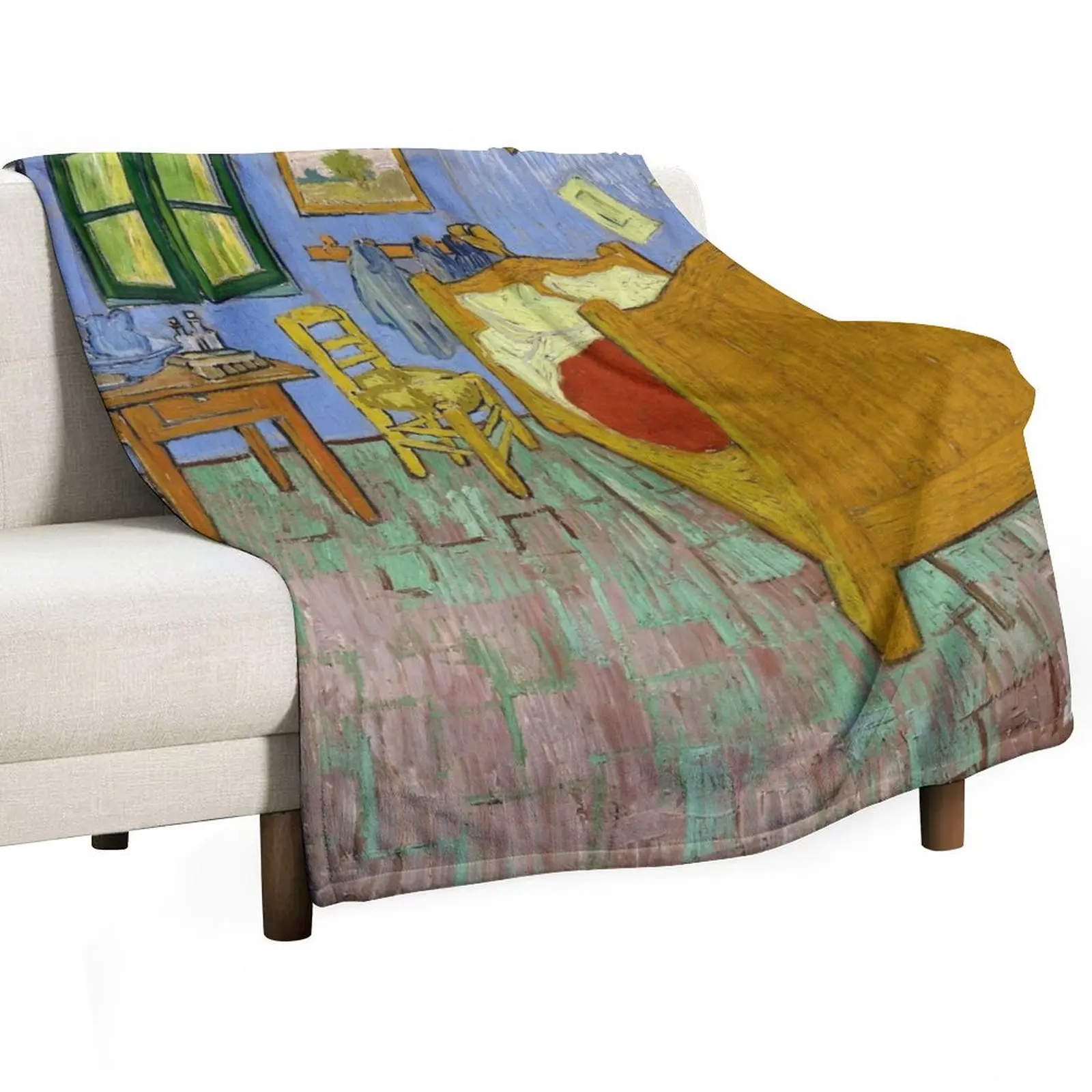 Vincent Van Gogh Bedroom in Arles, 1889 Throw Blanket Summer Plush Luxury Blankets