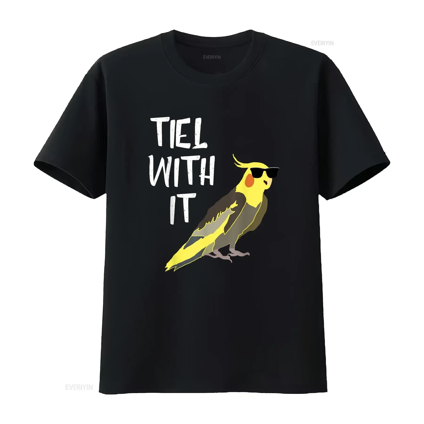 

Cool Cockatiel Tiel With It Sunglasses Birds Parrot T Shirt vintage Washed Comfortable Soft Stylish Breathable Unisex Versatile