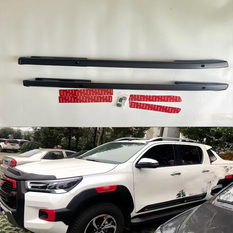 

Car Roof Rack For Hilux Revo Rocco 2015 2016 2017 2018 2019 2020 2021 2022 Aluminum Alloy Bracket Luggage Truck Vehicle