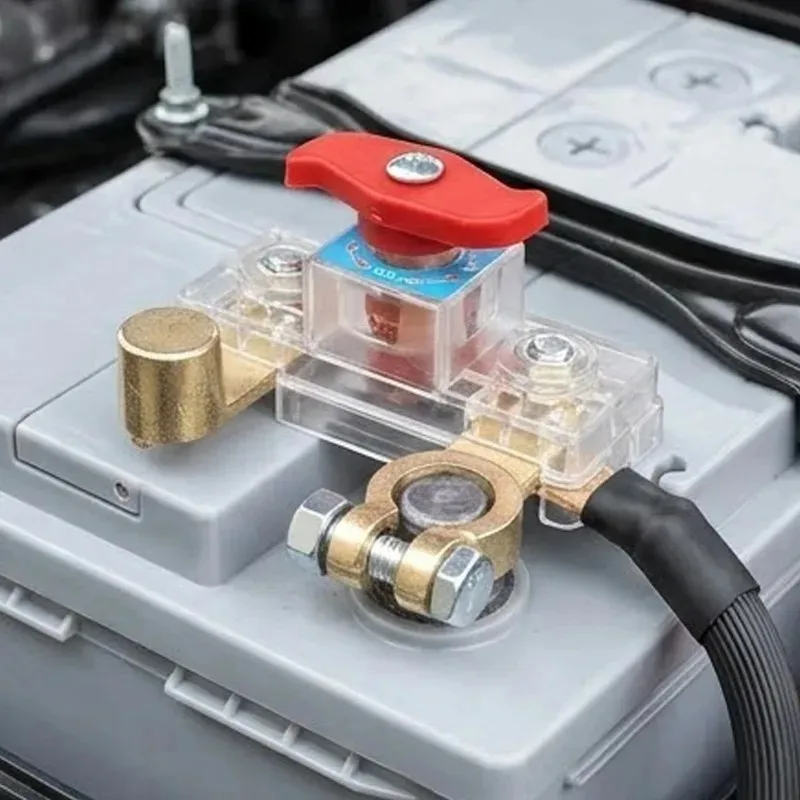 Car Anti-Power Off Leakage Circuit Breaker 12V 24V Battery Disconnect Switch Two Way Joint Can Rotate Disconnect Switch Parts