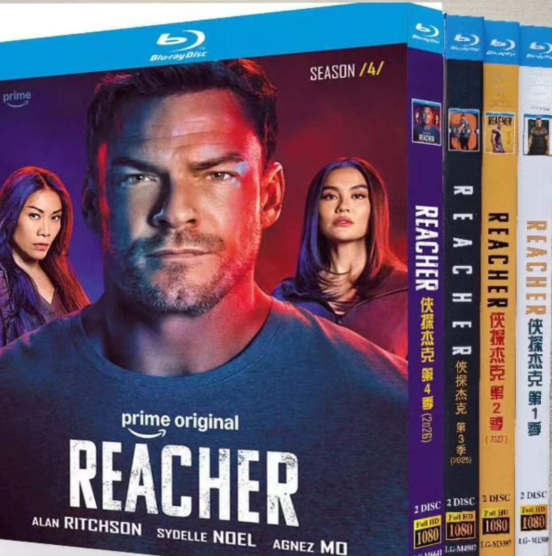 Reacher Season (1-4) 8-D Blu‑ray BD Boxed Set