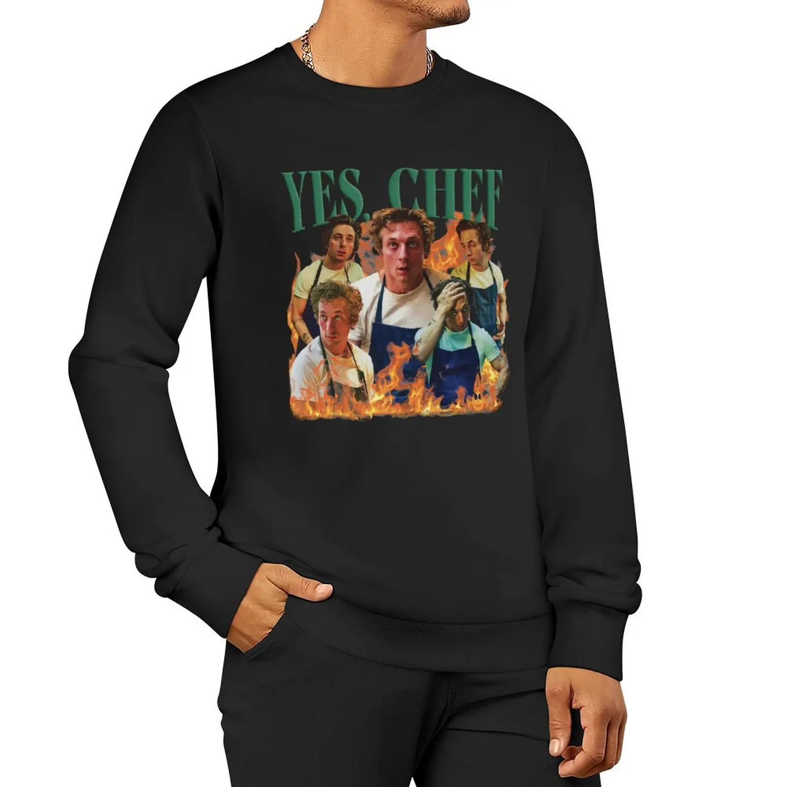 

Yes Chef Jeremy Allen White The Bear Tv Show Sweatshirt mens designer clothes blouse fashion men sports sweatshirt man