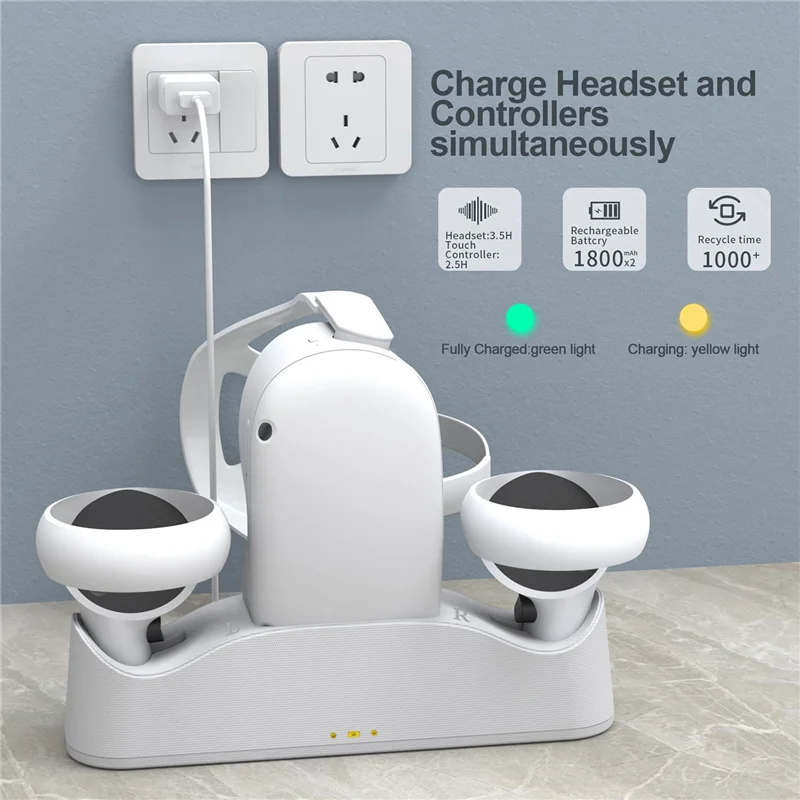 A49T Charging Dock for Headset Controller,Charging Station for Touch Controller Charger