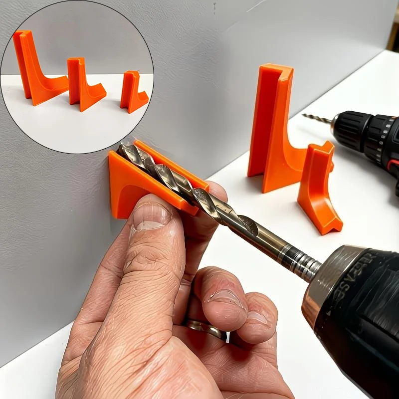 3pcs Drill Guide Rail, Vertical Square Positioning Tool, V-Groove Mount Design, More Wear-Resistant amp Durable Than Round Rails