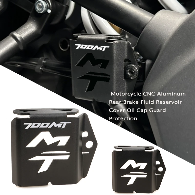 

For CFMOTO CF MOTO 700MT 700-MT MT700 700 MT Motorcycle CNC Aluminum Rear Brake Fluid Reservoir Cover Oil Cap Guard Protection