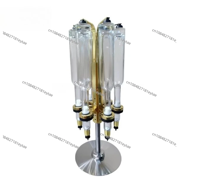 

Golden Rotatable Perfume Bar Store-wide Perfume Display Stand 6 Gold Pump Head Perfume Dispenser Supplier Store