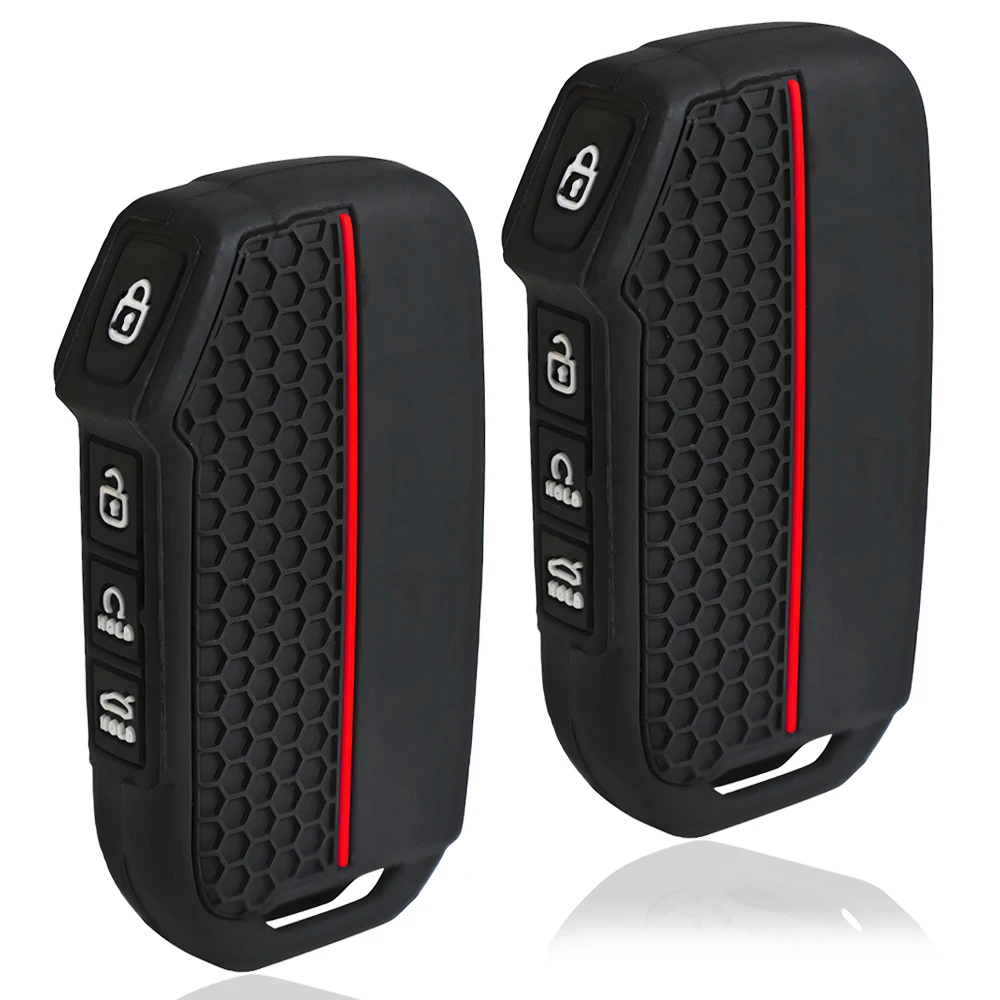 غطاء حافظة مفتاح السيارة عن بعد من السيليكون لكيا سبورتاج 2023 لكيا راي سورينتو سول تيلورايد سيراتو 2020 K5 K8 2022 حامي فوب #1
