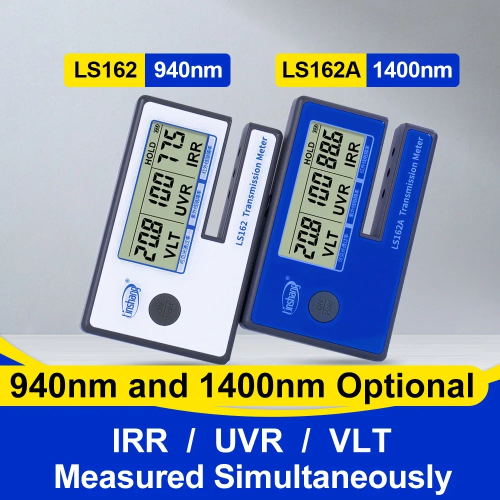 

Tint Meter Solar Film Tester Window Transmission Meter IR UV VLT Measurement Window Film Tester for Car Tint LS162 LS162A