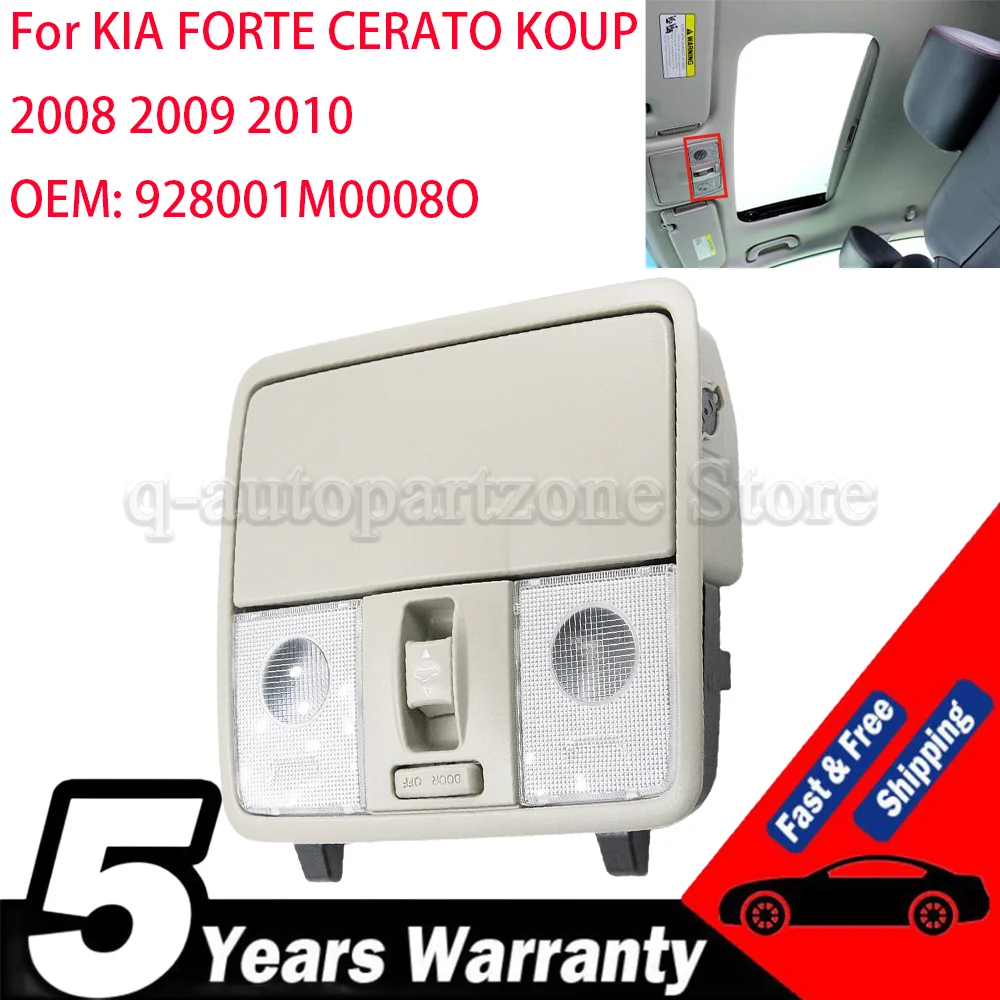 Car Over Head Roof Lamp 928001M0008O For KIA For FORTE For CERATO For KOUP 2008 2009 2010