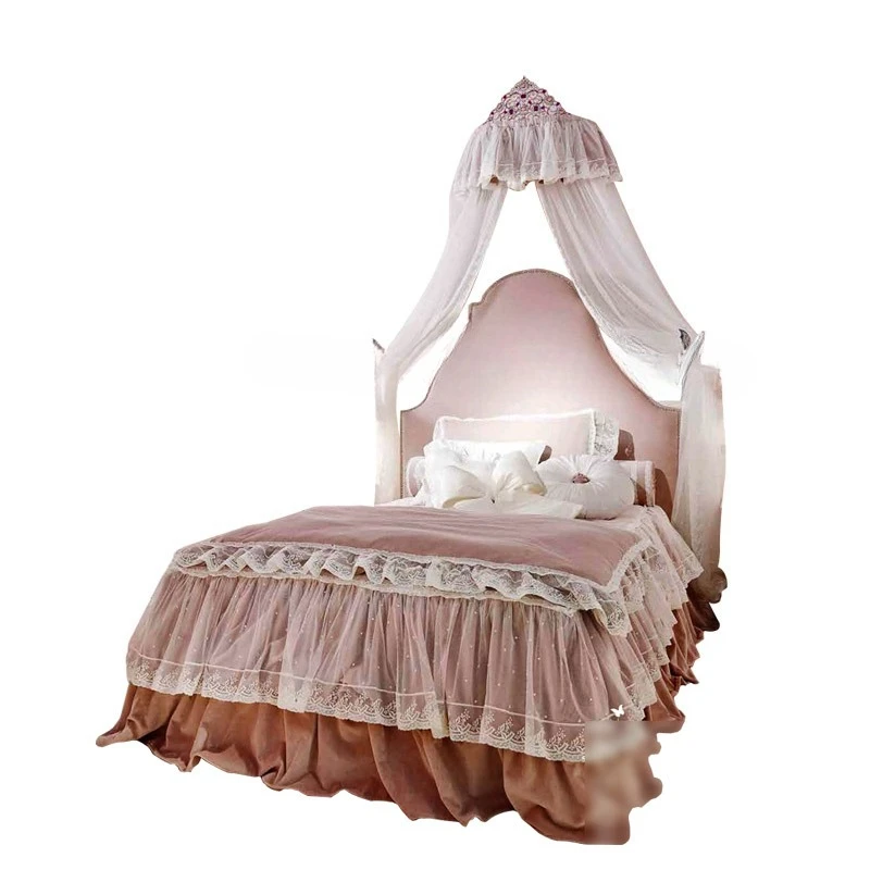 

Jane O Dream G irl Princess Be d Girl Розовая спальня G irl's Heart Ткань Детская B ed