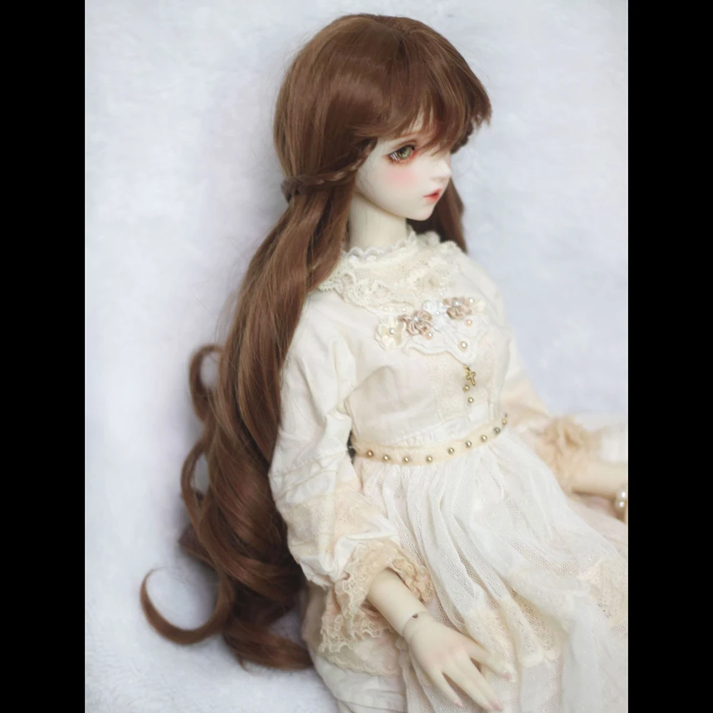 BJD-Puppenperücke für Puppe 1/6 1/4 1/3 BJD-Puppenhaar Puppenzubehör Lange Perücke Prinzessinnenhaarperücke – Detail 3