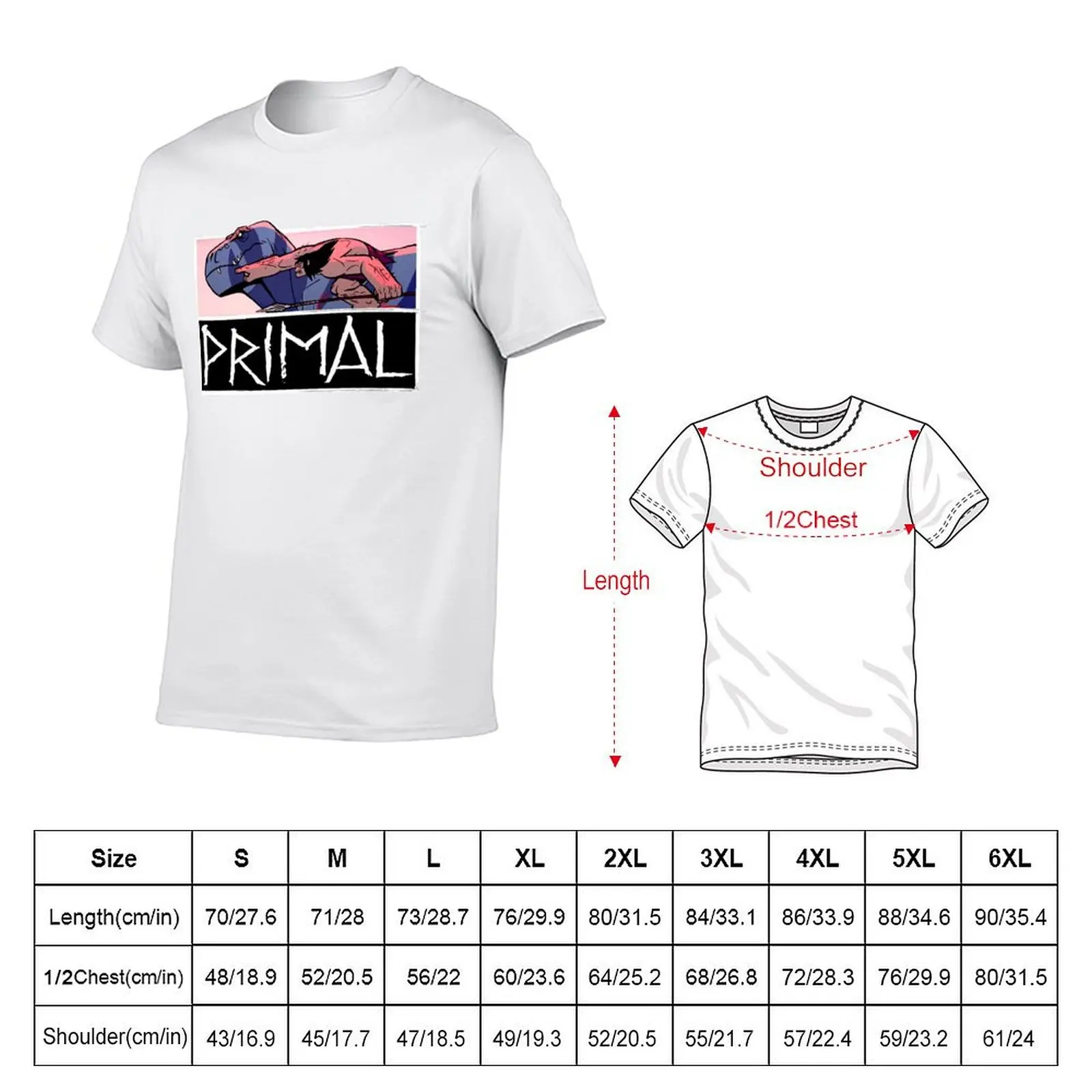 تي شيرت Primal Classic تي شيرت رجالي قطن تي شيرت للرجال 100% قطن