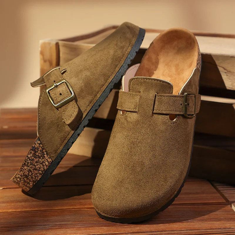 شباشب رجالية كاجوال بمقدمة أصابع القدم عصرية ومتعددة الاستخدامات ونعل سميك ومقاومة للاهتراء ونعل ناعم سهل الارتداء صنادل كاجوال مقاس كبير #1