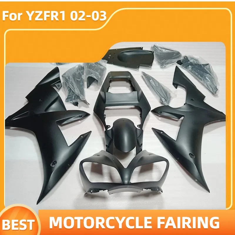 

Prime Motorcycle Fairings For YZF-R1 2002 2003 YZFR1 02 03 Road Racing Sportbike Bodywork ABS Plastic No Need Modify Matte Black