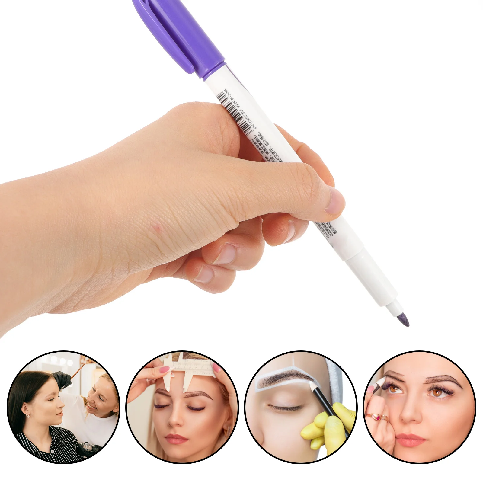 2 шт., маркеры для кожи, профессиональные татуировки, маркер для определения местоположения бровей, микроблейдинг, хирургия, ручка для татуировки, инструмент для маркировки тела