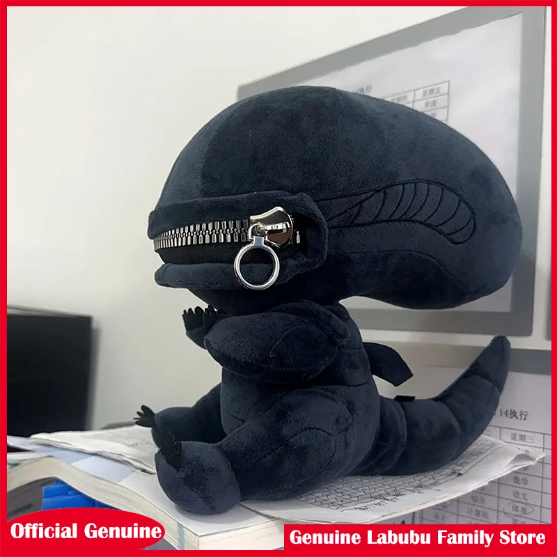 

Alien Xenomorph Shaped Zipper Mouth Plush Doll Plush Pillows Stuffed Toy Cartoon Trendy Toys Kawaii Birthday Xmas Gift