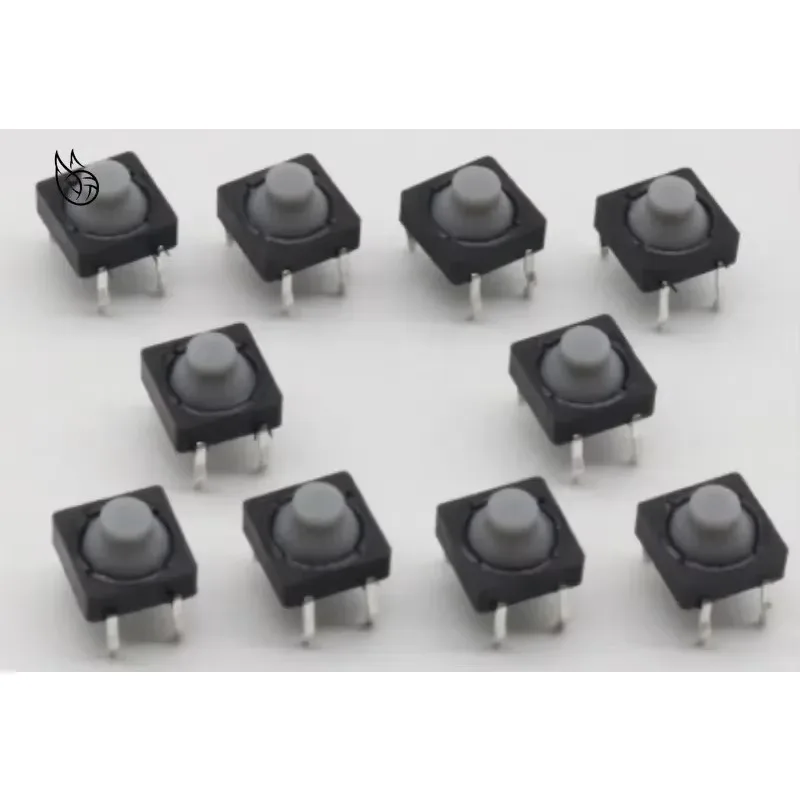 20pcs/lot 8x8x5MM 4PIN G77 Conductive Silicone Soundless Tactile Tact Push Button Micro Switch Self-reset