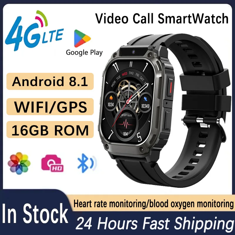 

NEW Q80 4G Smart Watch: 1.955" HD Screen, Android OS with Google Play, Front Camera rVideo Calls, GPS/WiFi