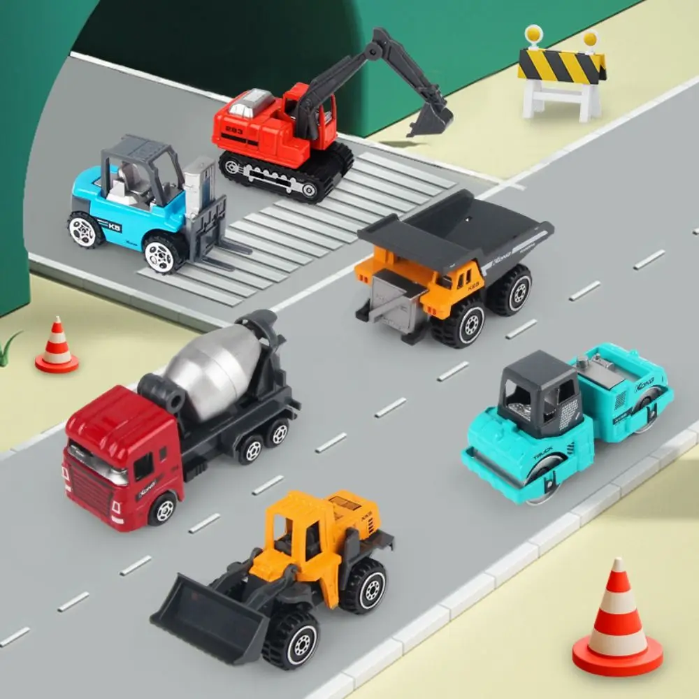 

Loader Tractor Engineering Truck Mixer Container Alloy Metal Construction Vehicle Bulldozer Educational Excavator