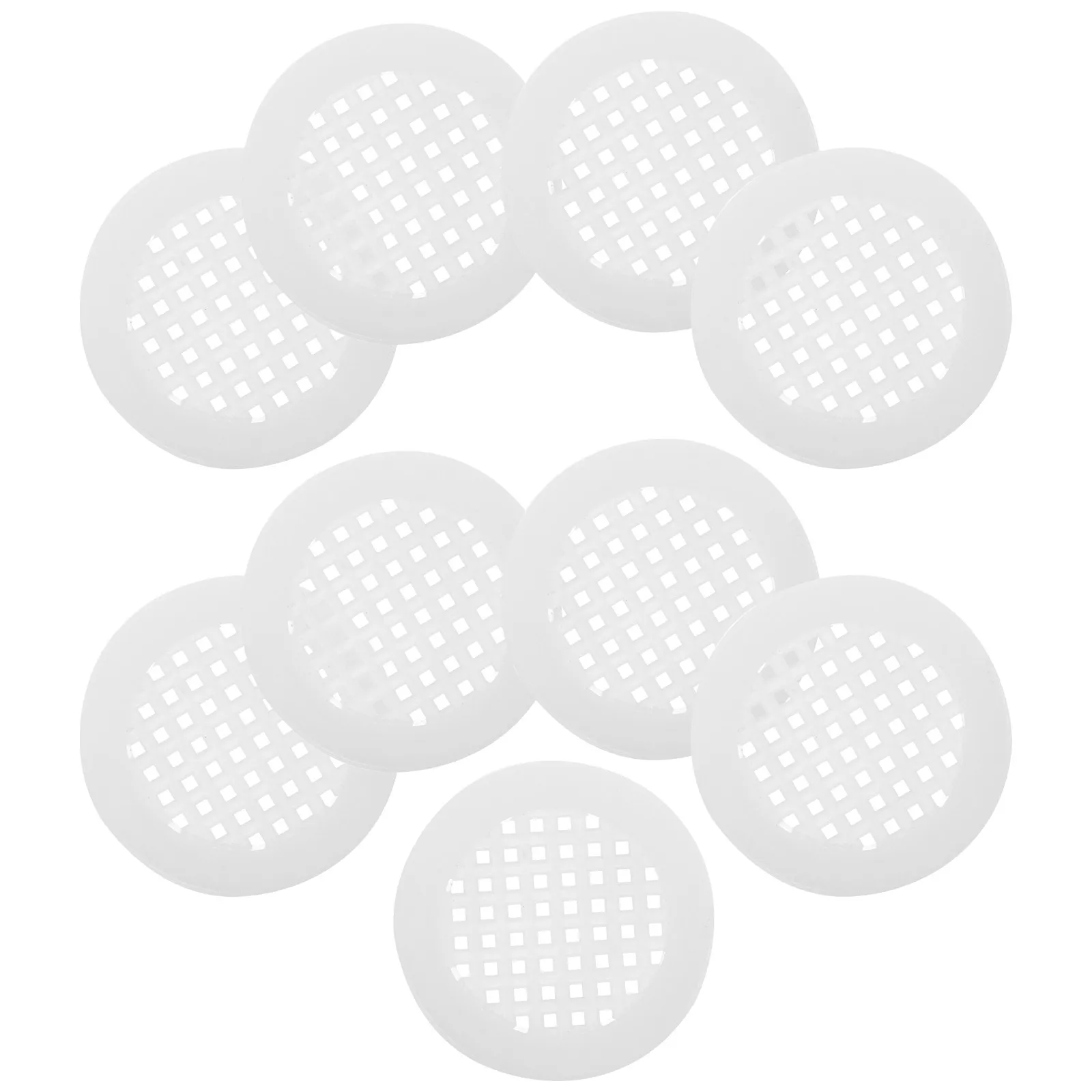 20Pcs Decorative Vent Cover Cabinet Door Soffit Vent Plastic Air Flow Under Cabinet Ventilation Solution Soffit Vents for Houses