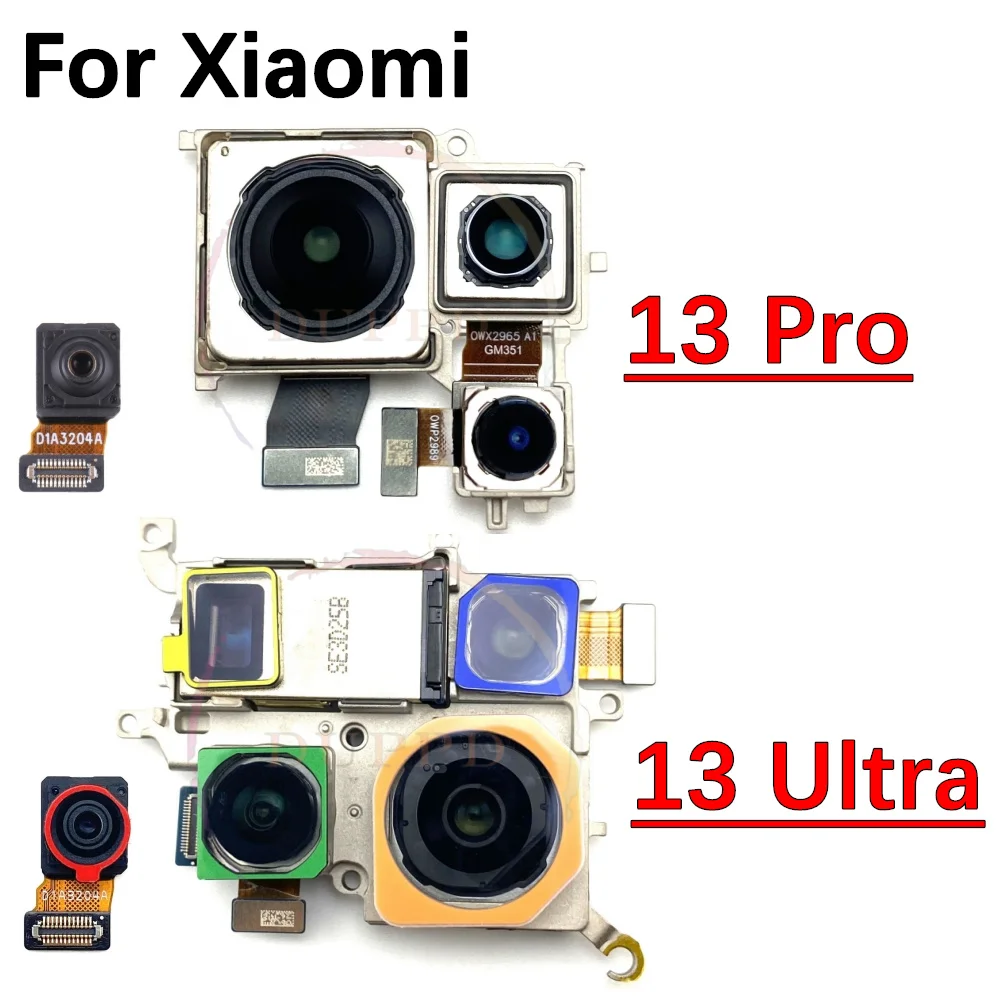 Front Rear Camera For Xiaomi Mi 13 Pro 13 Ultra 13Pro 13Ultra Backside Big Main View Back Camera Module Flex Cable Mobile