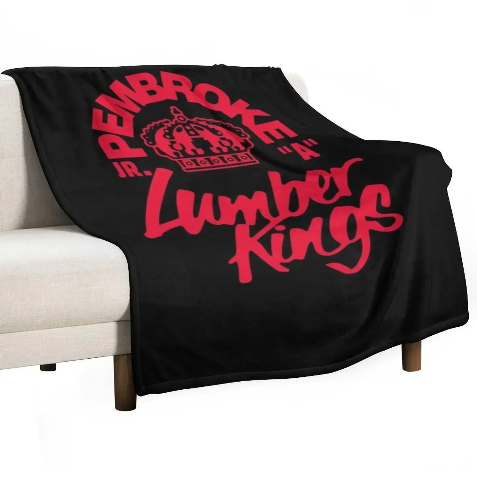 

Pembroke Lumber Kings Throw Blanket Comforter Plaid on the sofa Moving Blankets