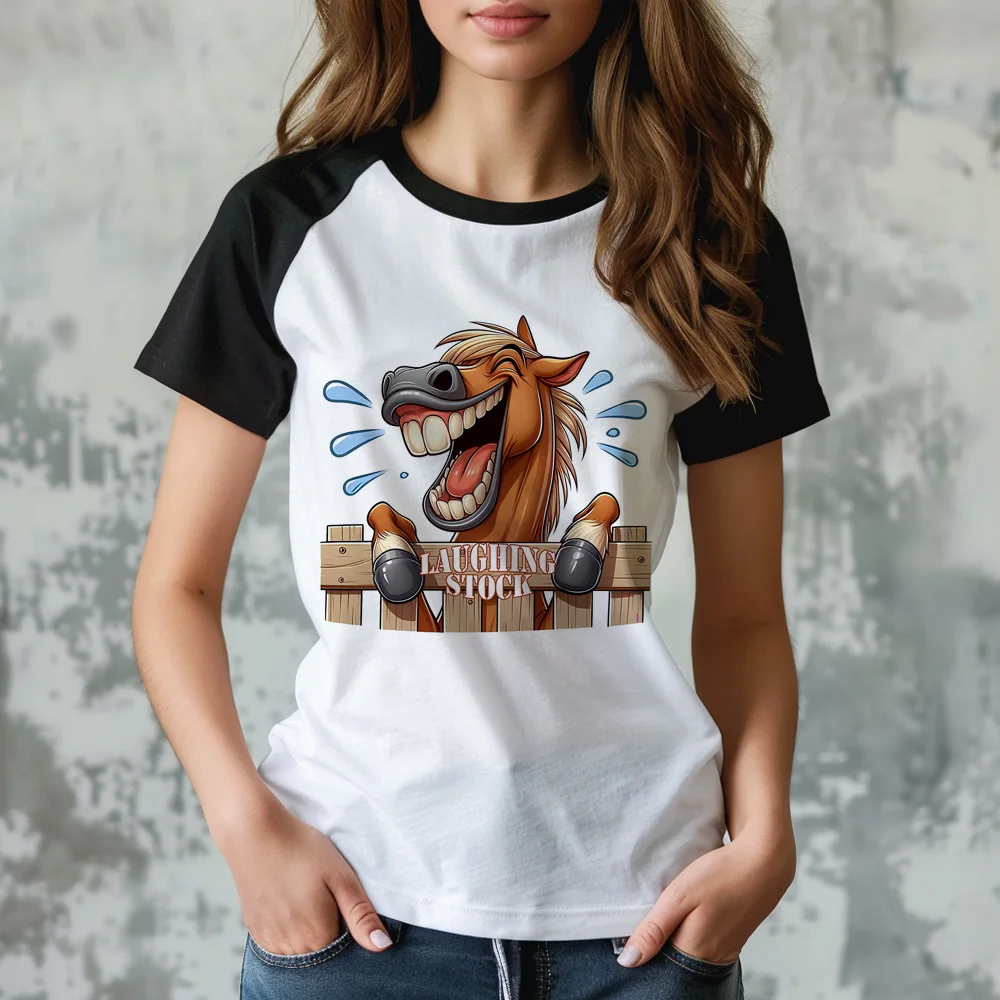 

Caballos tshirt women Y2K comic funny tshirt girl comic clothes