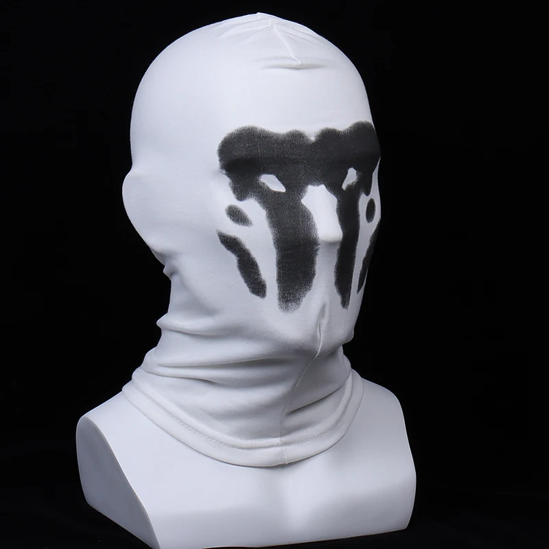 New Arrive Watchmen Rorschach Headgear Movie Masquerade Masks Cosplay Printed Headgear Costume Accessories Mask