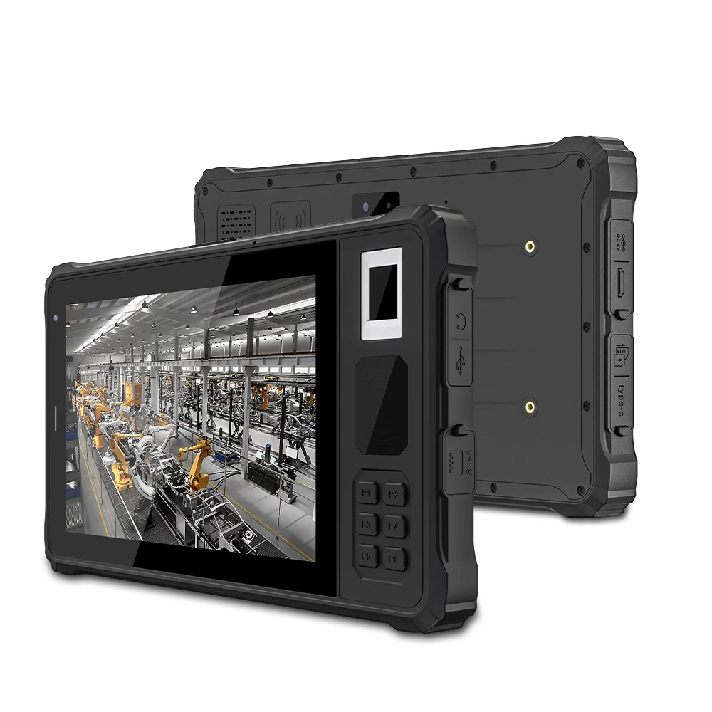 CENAVA 8 Inch Front Physical Keys NFC Biometric Fingerprint Handheld Industrial Rugged Android Tablet Ip68