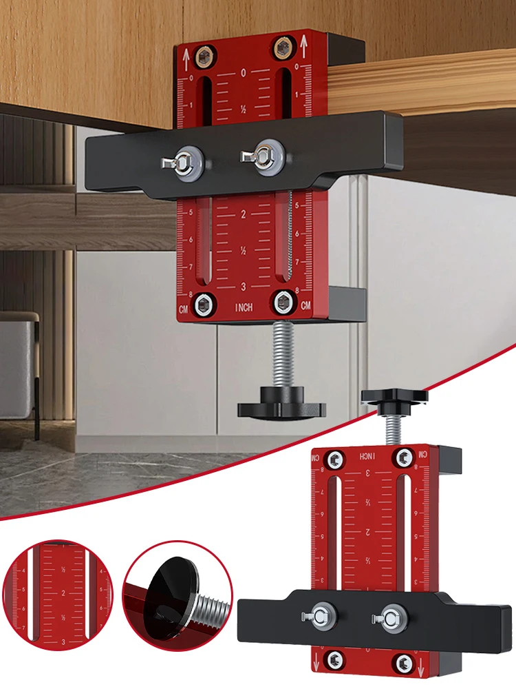 

Floor Cabinets Frame Install Clamp Mini Aluminum alloy Support Arm Multipurpose Cabinet Door Mounting Jig for Hidden Door Instal