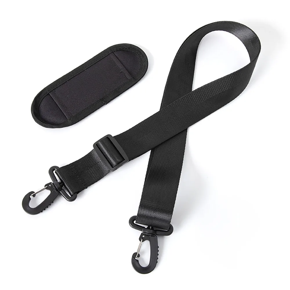 موضة جديدة قابل للتعديل حقيبة حزام النايلون الأسود حقيبة كتف حزام الكتف حزام وسادة حقيبة كروسبودي أجزاء وملحقاتها #5