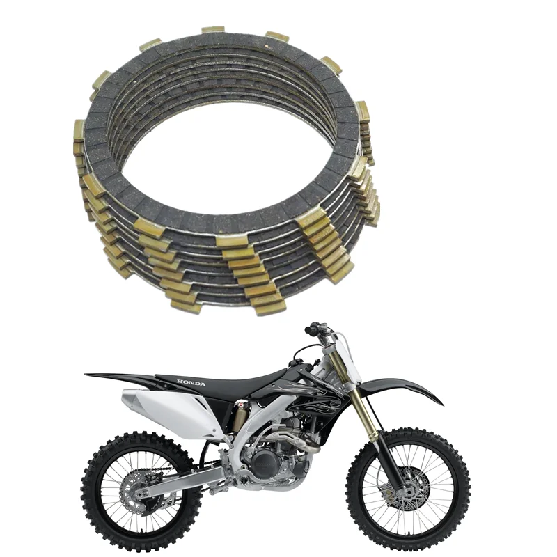 

Для Honda CR250R 90-07 CRF450R 02-10 CRF450X 05-18 CR500R 90-01 Байк для бездорожья Винтаж Мотокросс Комплект фрикционных дисков сцепления 8P