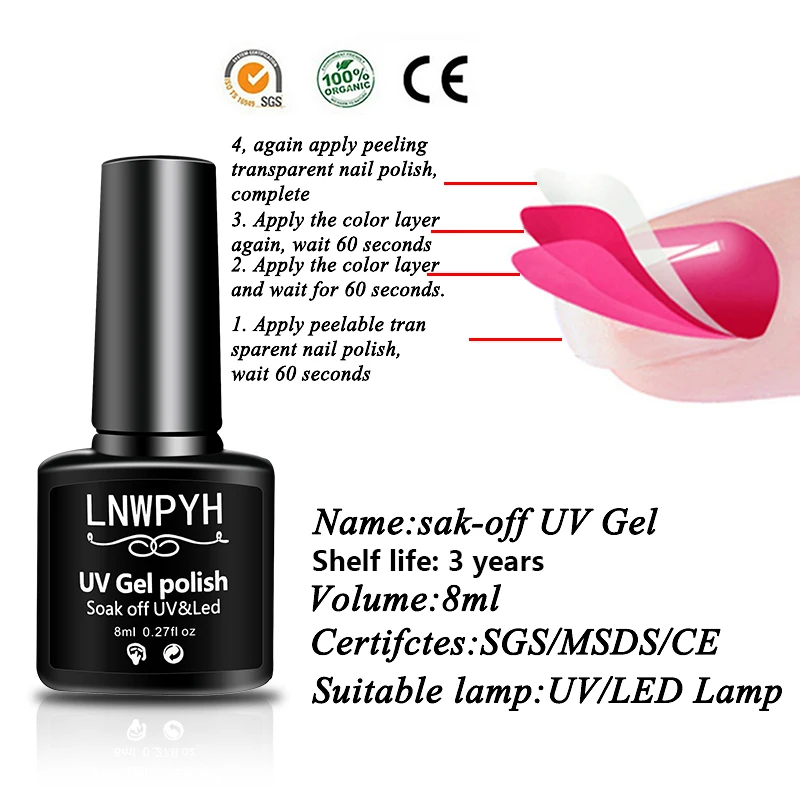 LNWPYH 12 unids/set esmalte de uñas de Gel Kit de Gel de uñas profesional con Gel UV semipermanente remojo Kit de Arte de uñas barniz para manicura
