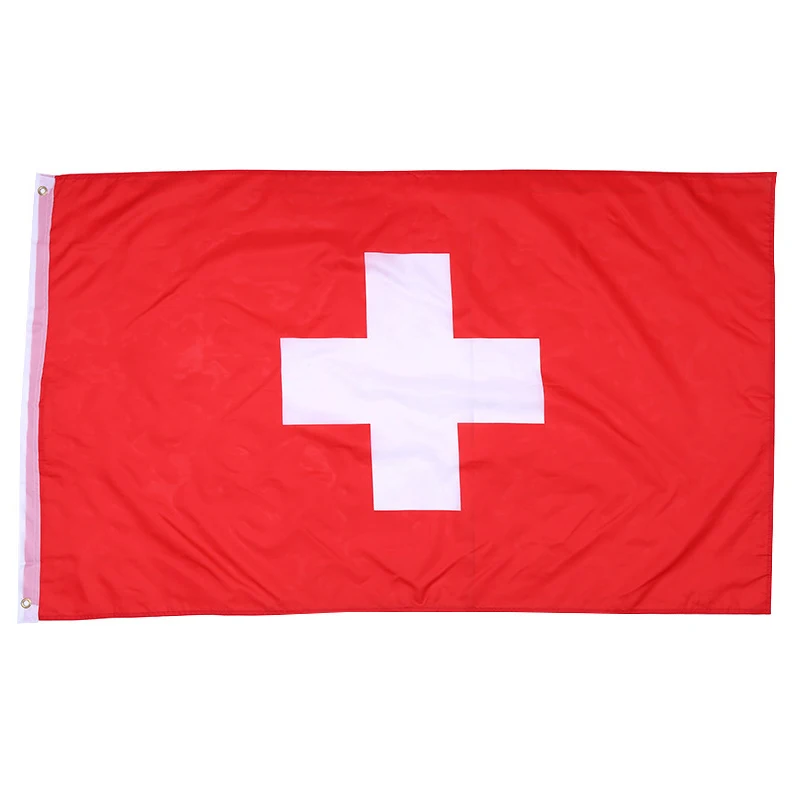 90X150cm Switzerland National Flag  Hanging Polyeste CH Swiss National  Suiza Banner