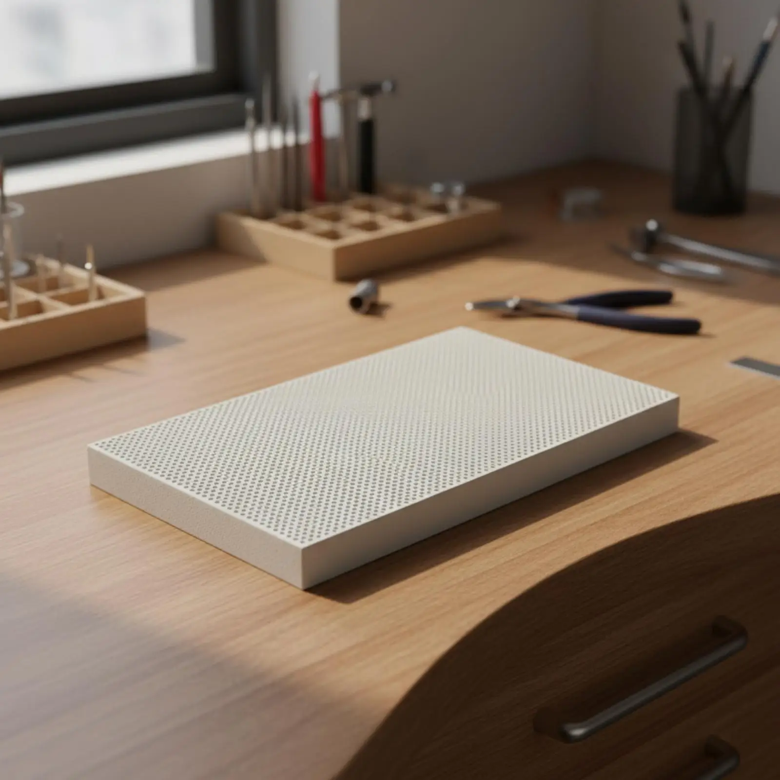 Durable Refractory Brick Melting Crucible Flat Board for Soldering Jewelry Making Metal Repair Workbench Protection Pad