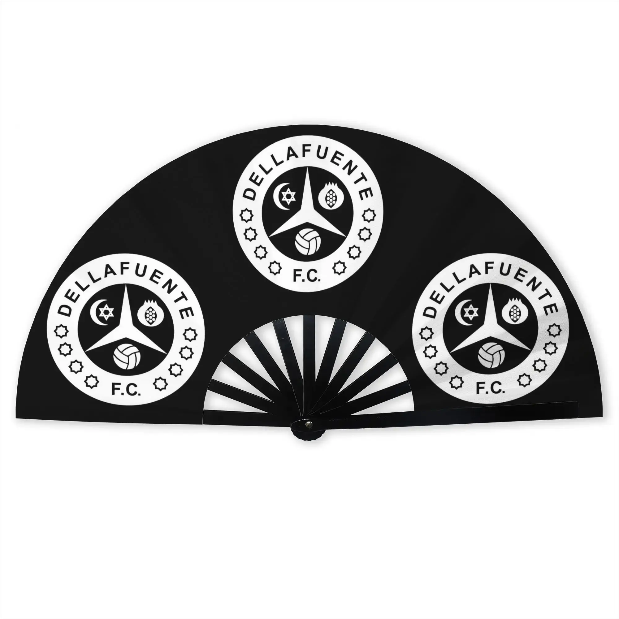 Dellafuente Spanish Rapper Rock Stylish Hand Fan Unisex Rock Rapper  Printed Polyester Fan  Aesthetic For Dancing Gift