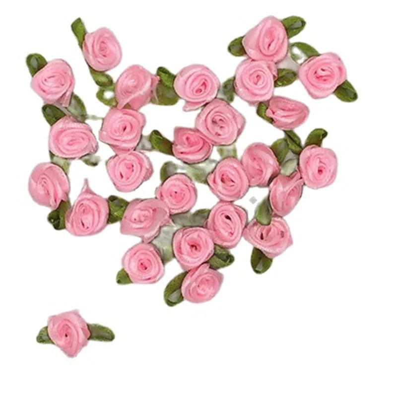 10pcs Rose Patch Flower Applique Cotton Fabric Sewing Dress Doll Accessories Trim Patches Stickers Clothes Parche parches ropa