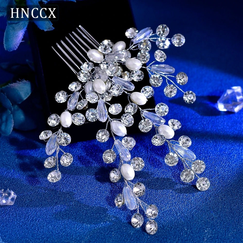 HNCCX Wedding Hair Combs Bridal Rhinestone Hair Accessories Women Crystal Hair Jewelry Headband Bridesmaid Headpieces CP793