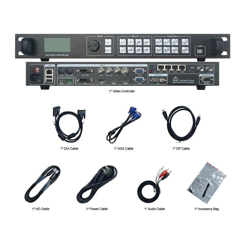 Der Videoprozessor AMS-AX900S LED-Bildschirm-Controller erweitert die SDI-Schnittstelle mit der Sendekarte MSD600 wie Novastar VX400