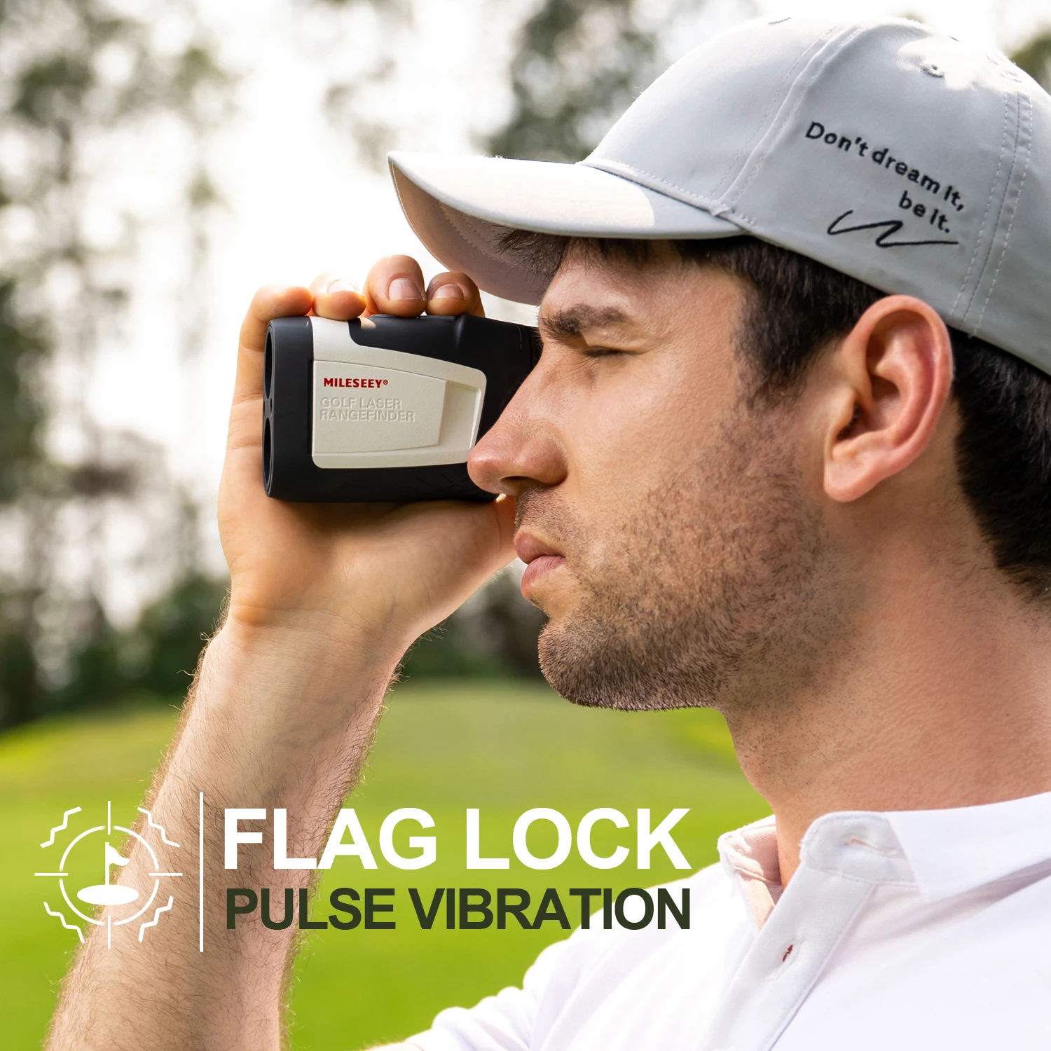 

MILESEEY PF210 Golf Range Finder 600M Laser Rangefinder with Case and Battery, Flag Pole scan, Slope Mode, Hunting Mode