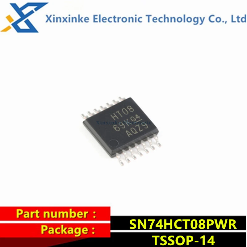 SN74HCT08 SN74HCT08PWR HT08 TSSOP14 Quad 2-input Positive AND Gate Logic Chip