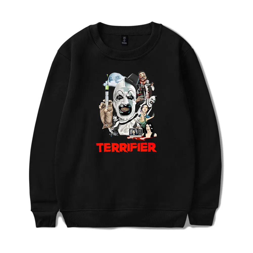 المرعب الفن المهرج ميرش Crewneck كم طويل الشتاء النساء الرجال بلوزات الموضة الشارع الشهير الرجال الملابس هوديي أبلى #1